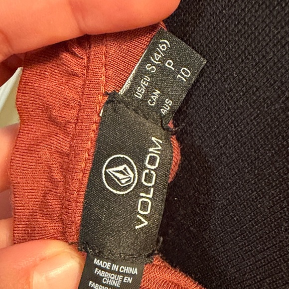 Volcom Rust Spaghetti-Strap Ruffle Neck Dress - Picture 4 of 4